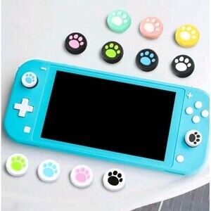 10 PCS Silicone Thumb Grip Cute Cat Paw Design Joystick Covers Nintendo Switch